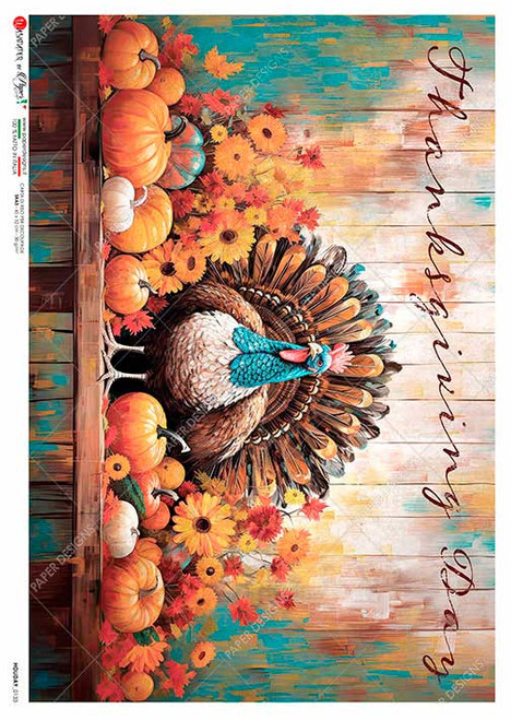 Paper Designs Thanksgiving Day A3 Rice Paper