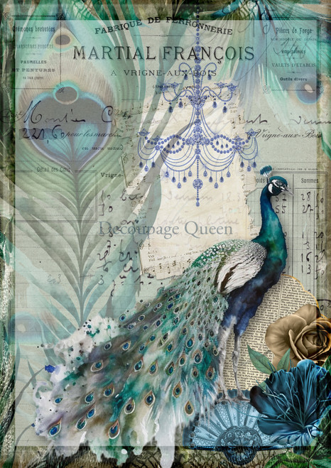 Decoupage Queen Francois A4 Rice Paper