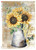 Paper Designs Sunflower in a Vase Country 0073 Rice Paper Size A4