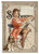 Paper Designs Lady with Hound Pinup 0030 A3 Decoupage Rice Paper