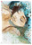 Paper Designs Blue Watercolor Portrait Scene 0122 A3 Decoupage Rice Paper