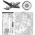Tim Holtz Stampers Anonymous 7"x8.5" Air Travel Rubber Cling Stamp