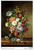 Calambour Flemish Oil Painting Flowers in Vase A3 Rice Paper