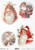 ITD Collection Vintage Santa Ornament 4 Pack Rice Paper