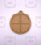 MDF Round Window Pane Ornament Base