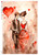 Paper Designs Couple with Heart Balloons A4 Rice Paper