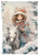 Paper Designs Girl and her Horse in Winter Snow A4 Rice Paper