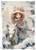 Paper Designs Girl and her Horse in Winter Snow A2 Rice Paper