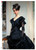 Paper Designs Dramatic Woman in Black Dress A2 Rice Paper