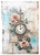 Paper Designs Baroque Clock Collage A0 Rice Paper