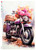 Paper Designs Purple Floral Motorcycle A4 Rice Paper