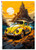 Paper Designs Yellow Volkswagon Beetle A4 Rice Paper