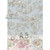 AB Studios Light Blue Toile with Roses A4 Rice Paper