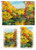 Paper Designs Impasto Fall Landscape Scene Rice Paper