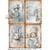 AB Studios Winter Girls and Rabbit Four Pack A4 Rice Paper