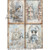 AB Studios Winter Streetscapes Four Pack A4 Rice Paper