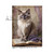 AB Studios Lavender Kitty on a Book A4 Rice Paper