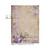 AB Studios Lavender Roses and Old Paper A4 Rice Paper