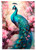 Paper Designs Bright Floral Peacock A4 Rice Paper