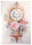 Paper Designs Floral Clock A3 Rice Paper