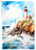 Paper Designs Cliffside Lighthouse A4 Rice Paper