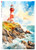 Paper Designs Coastal Lighthouse A4 Rice Paper