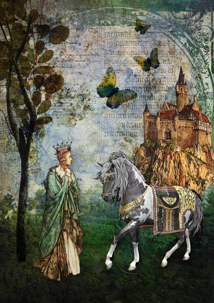 Decoupage Queen Story Book A4 Rice Paper