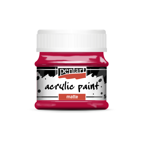 Pentart 50ml Carmin Matte Acrylic Paint