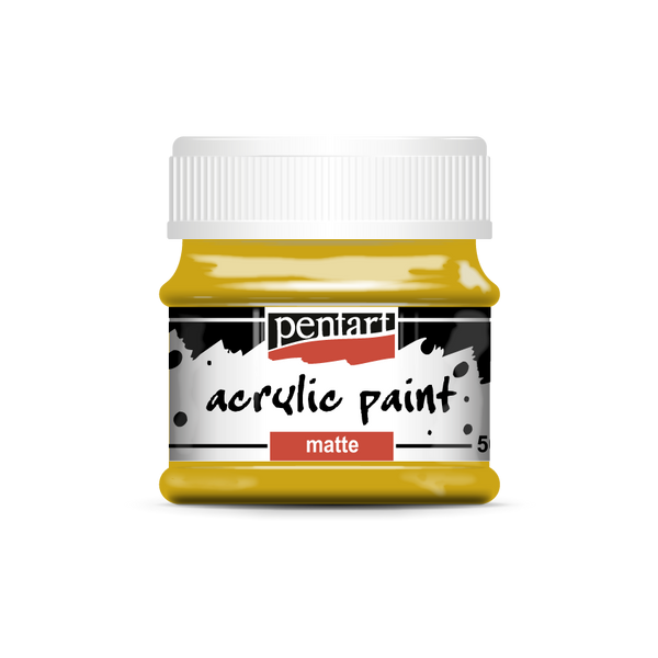 Pentart 50ml Ochre Matte Acrylic Paint