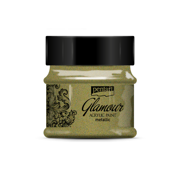 Pentart 50ml Glamour Antique Gold Metallic Acrylic Paint