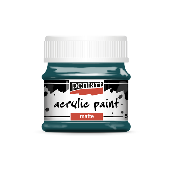 Pentart 50ml Turquoise Blue Matte Acrylic Paint