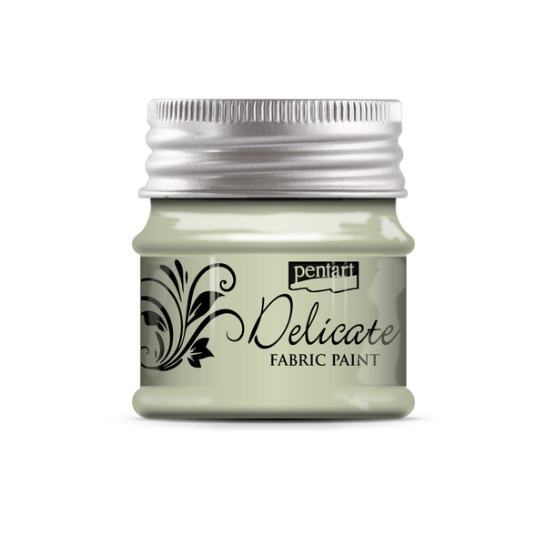 Pentart Delicate 50ml White Gold Fabric & Leather Craft Paint