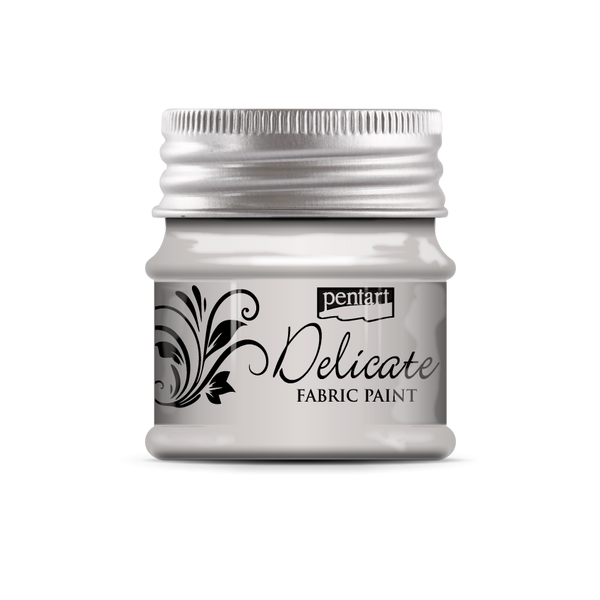 Pentart Delicate 50ml Silver Fabric & Leather Craft Paint