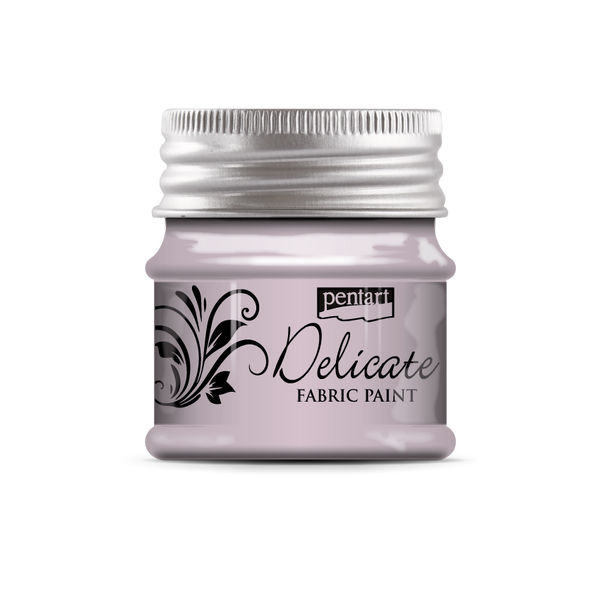 Pentart Delicate 50ml Purplish Silver Fabric & Leather Craft Paint