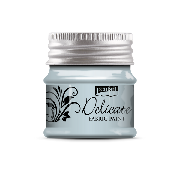 Pentart Delicate 50ml Bluish Silver Fabric & Leather Craft Paint