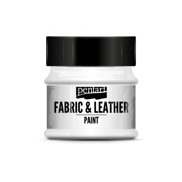 Pentart 50ml White Fabric & Leather Craft Paint