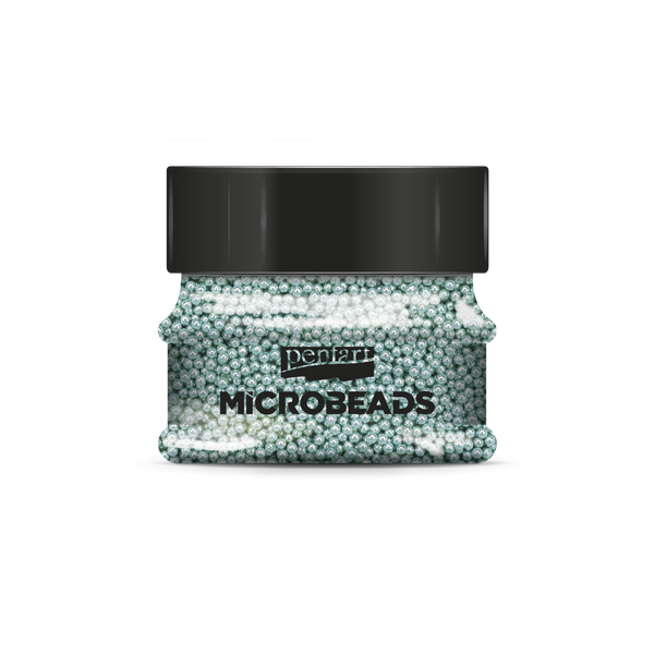 Pentart 40g 0.8-1mm Mint Glass Microbeads