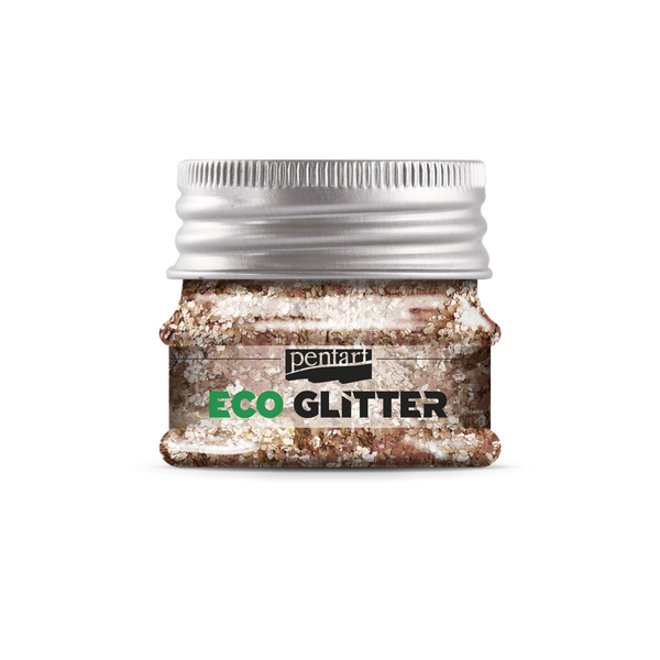 Pentart 15g Rose Gold Coarse Eco Glitter