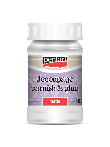 Pentart 100ml Matte Decoupage Varnish & Glue