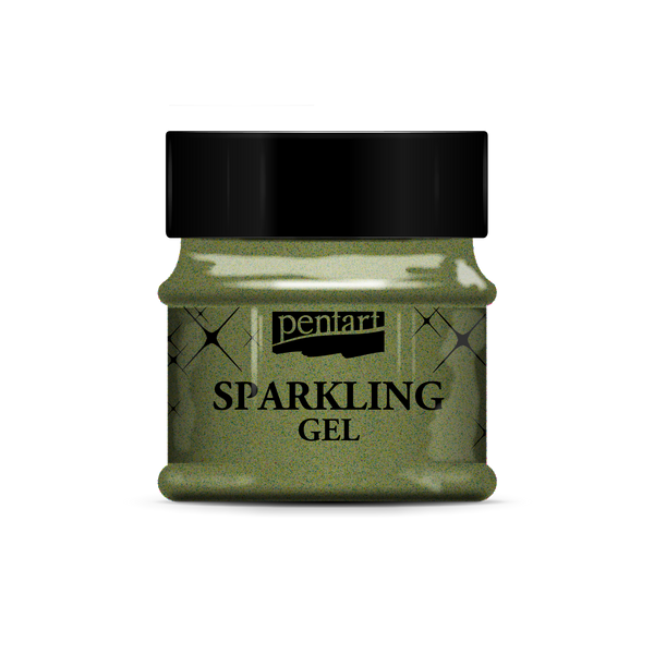 Pentart 50ml Olive Gold Sparkling Gel