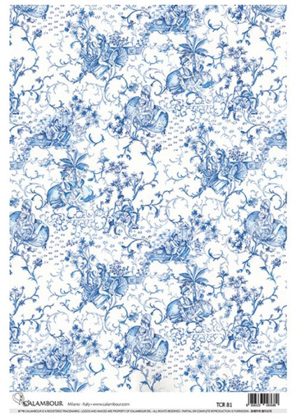 Calambour TCR 81 Whimsical (Kama Sutra) Toile A3 Rice Paper