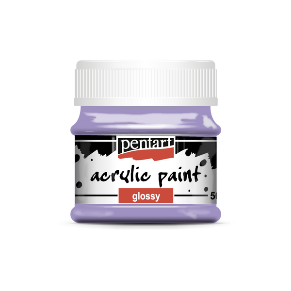 Pentart 50ml Light Violet Glossy Acrylic Paint