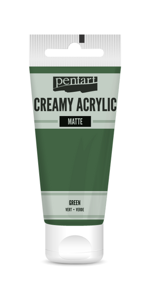 Pentart 60ml Green Creamy Matte Acrylic Paint