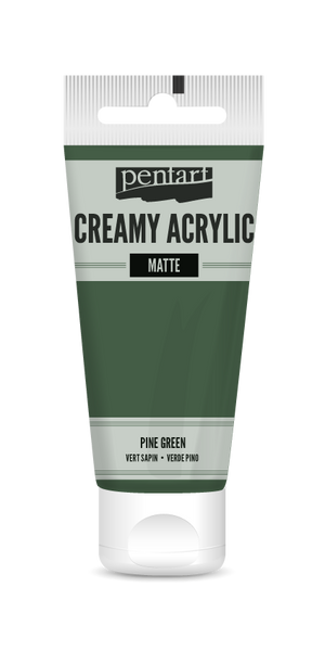Pentart 60ml Pine Green Creamy Matte Acrylic Paint