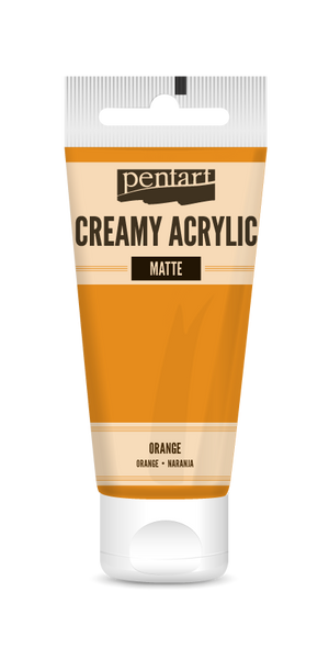 Pentart 60ml Orange Creamy Matte Acrylic Paint