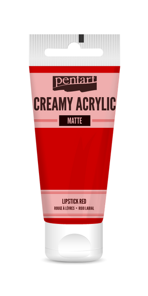 Pentart 60ml Lipstick Red Creamy Matte Acrylic Paint