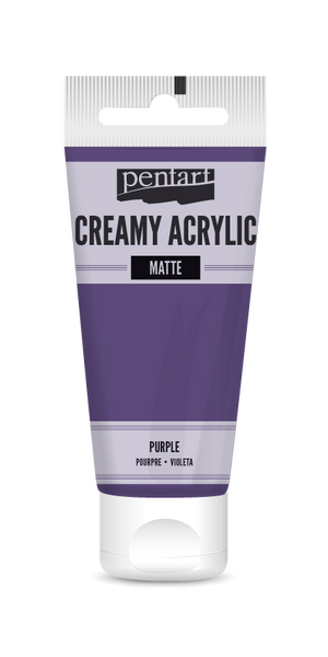 Pentart 60ml Purple Creamy Matte Acrylic Paint