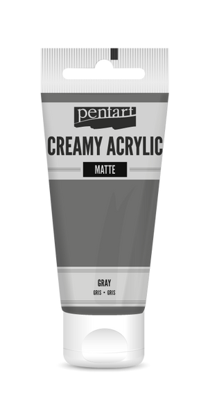 Pentart 60ml Gray Creamy Matte Acrylic Paint