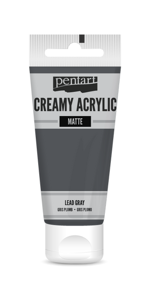 Pentart 60ml Lead Gray Creamy Matte Acrylic Paint