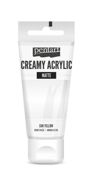 Pentart 60ml White Creamy Matte Acrylic Paint